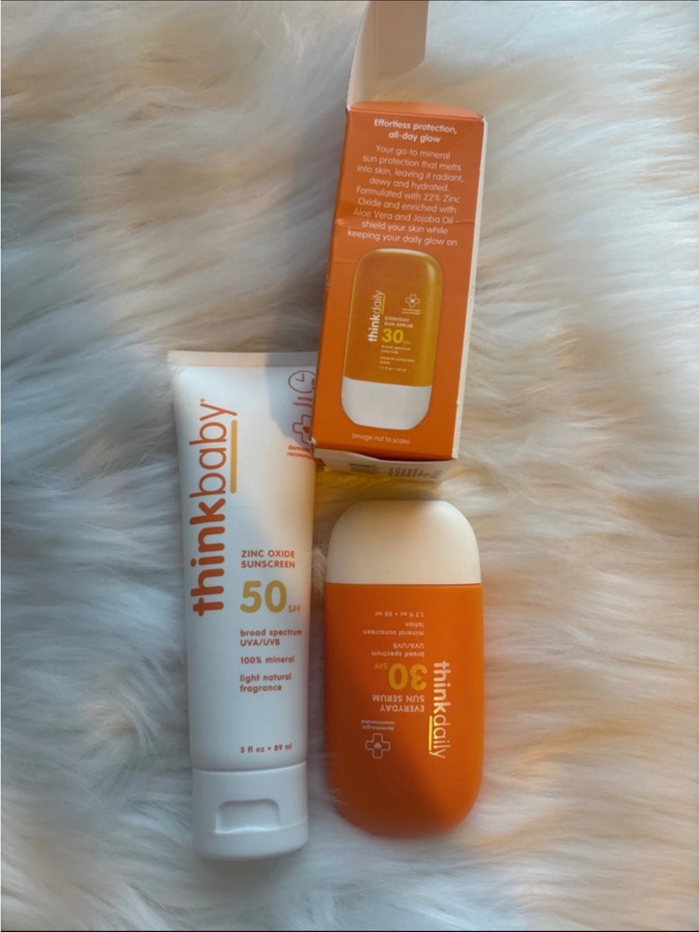 Think baby SPF 50 Sunscreen - White/Orange